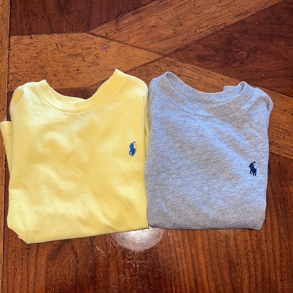 Little boys size 3T polo shirt sleeve shirts- wore once- great condition